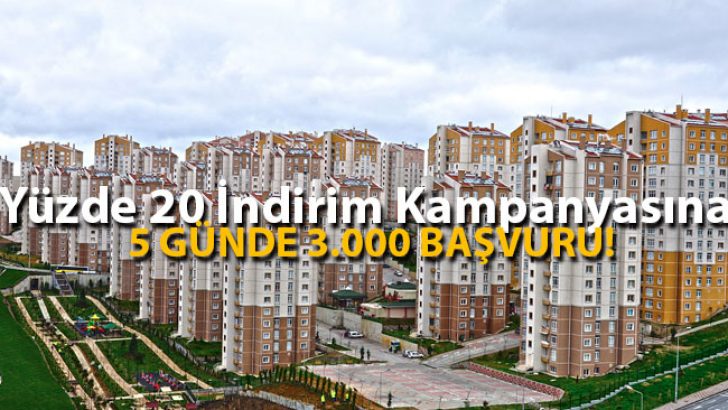 TOKİ’nin Düzenlediği Yüzde 20 İndirim Kampanyasına Rekor Talep!